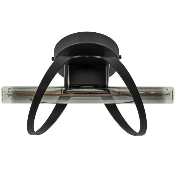 Sale Straluma Design plafond/wandlamp mat zwart