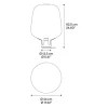 design_tafellamp_flar_lar_3.webp Online Straluma Design tafellamp Flar large terra/turqoise