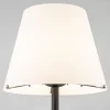 Best Straluma Design tafellamp mat zwart met witte glazen kap