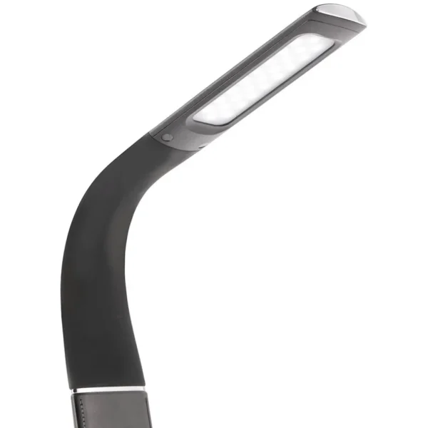 design_tafellamp_zwart_me_3.webp Sale Straluma Design tafellamp zwart met klok en dimbaar LED