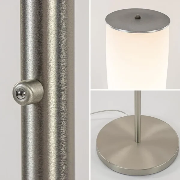 Discount Straluma Design vloerlamp cilinder opaal glas met dimbaar LED
