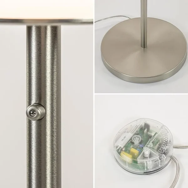design_vloerlamp_nikkel_m_3.webp Clearance Straluma Design vloerlamp nikkel met opaal glas en uplighter