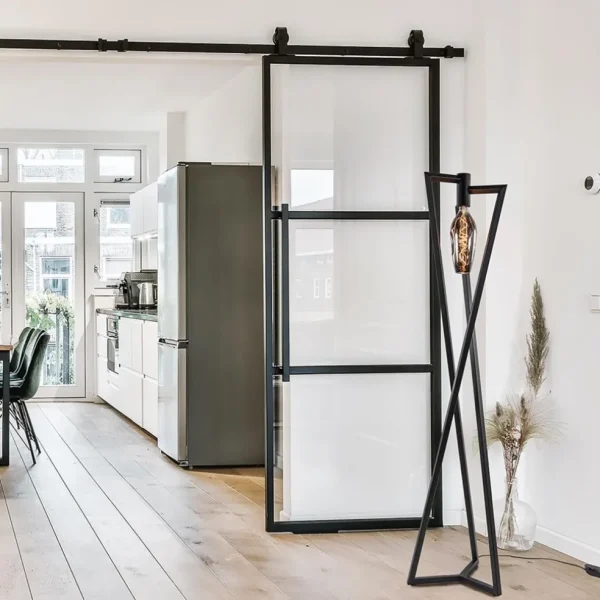 Hot Straluma Design vloerlamp Taranto zwart metaal dimbaar