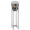 design_vloerlamp_zwart_fr_1.webp Flash Sale Straluma Design vloerlamp zwart frame met grote glazen kap