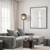 Shop Straluma Design vloerlamp zwart met mat zwarte glazen kap
