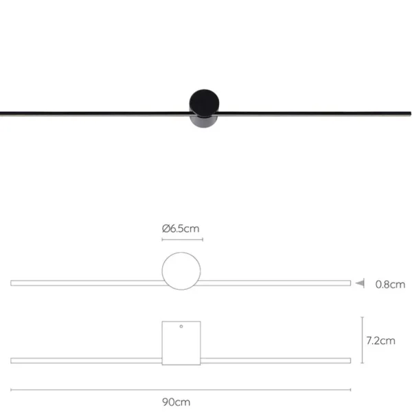 design_wandlamp_badkamer__3.webp Flash Sale Straluma Design wandlamp badkamer LED zwart 90 cm