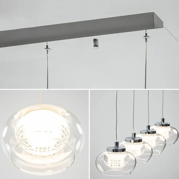 dimbare_led_hanglamp_chro_3.webp Best Sale Straluma Dimbare LED hanglamp chroom met helder glas
