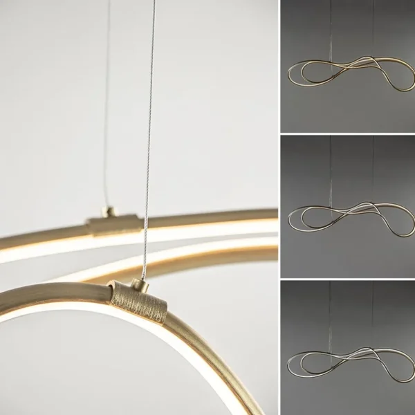 dimbare_led_hanglamp_goud_3.webp Clearance Straluma Dimbare LED hanglamp goud