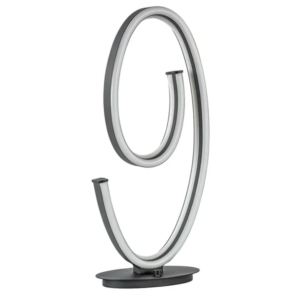 Hot Straluma Dimbare LED tafellamp mat zwart ovaal