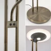 Clearance Straluma Dimbare LED uplighter met leeslamp donker brons