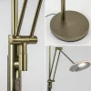 Sale Straluma Dimbare LED uplighter met leeslamp donker brons