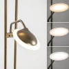 Clearance Straluma Dimbare LED uplighter met leeslamp donker brons