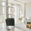 Clearance Straluma Dimbare LED uplighter met leeslamp donker brons