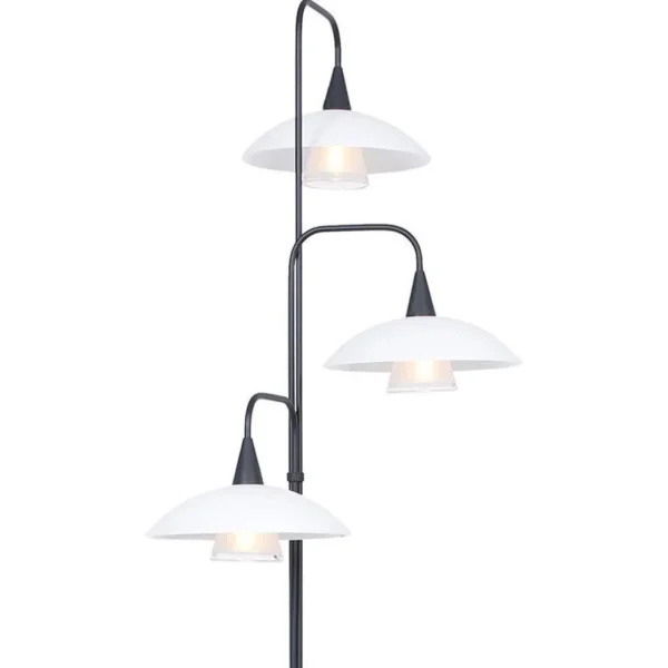 dimbare_led_vloerlamp_zwa_2.webp Cheap Straluma Dimbare LED vloerlamp zwart met witte schotels