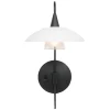 dimbare_led_wandlamp_zwar_1.webp Cheap Straluma Dimbare LED wandlamp zwart met witte schotel