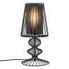 draad_tafellamp_zwart_met_1.webp Discount Straluma Draad tafellamp zwart met cilinder kap