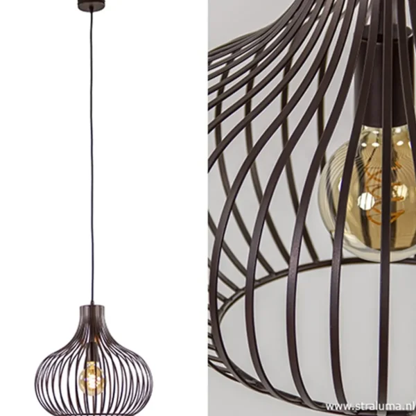 draadhanglamp_landelijk_b_2.webp New Straluma Draadhanglamp landelijk brons-bruin 38cm