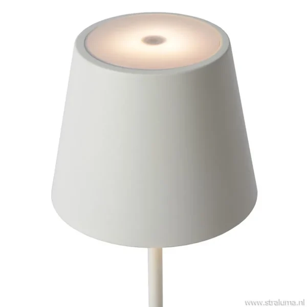 Clearance Straluma Draadloze tafellamp wit met dimbaar LED