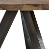 Cheap Straluma Eettafel Acaciahout 3-poot zwart  Ø120