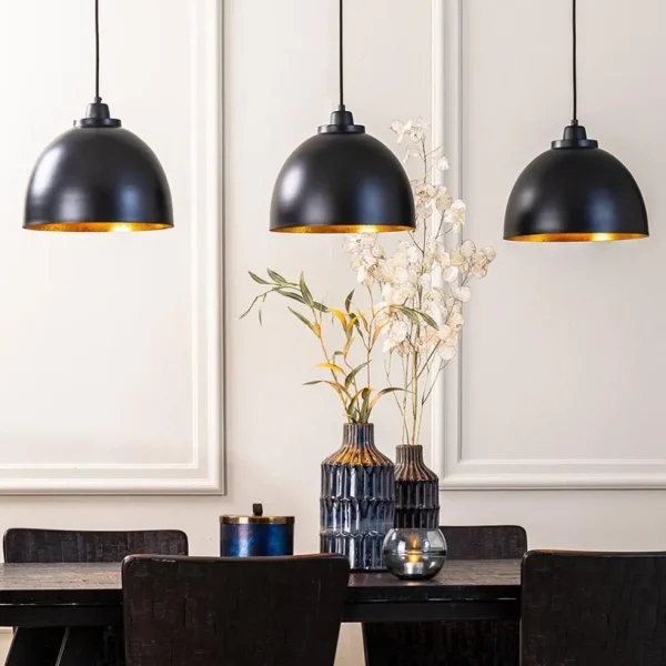 eettafel_hanglamp_kylie___4.webp Clearance Straluma Eettafel hanglamp Kylie 3- lichts zwart-goud