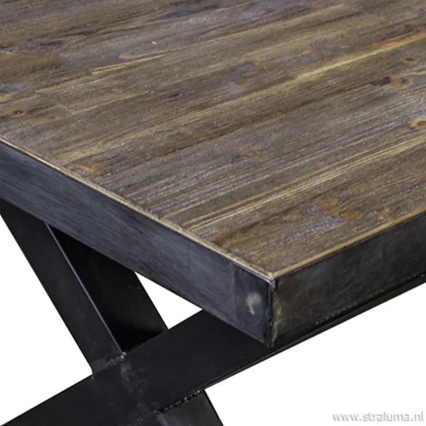 eettafel_light_amp_living_2.webp Best Sale Straluma Eettafel Light & Living zink/hout