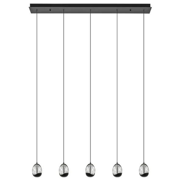 eettafelhanglamp_clear_eg_0.webp Store Straluma Eettafelhanglamp Clear Egg met zwart inclusief LED