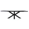 eiken_boomstam_tafel_met__1.webp Discount Straluma Eiken boomstam tafel met spinpoot zwart 240x100 cm