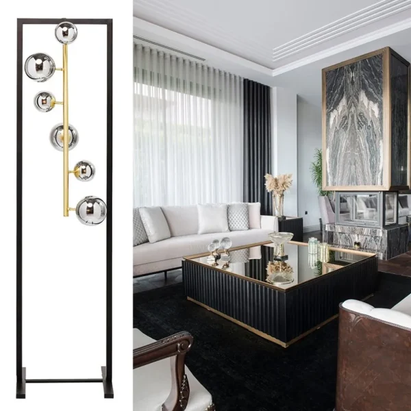 elegante_luxe_vloerlamp_m_4.webp Fashion Straluma Elegante luxe vloerlamp met 6 glazen bollen