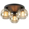Store Straluma Elegante plafondlamp 3-lichts amber glas