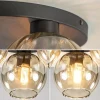 Store Straluma Elegante plafondlamp 3-lichts amber glas