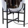 elegante_tafellamp_zwart__2.webp Outlet Straluma Elegante tafellamp zwart frame met smoke glazen kap