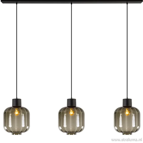 glazen_eettafelhanglamp_z_1.webp Cheap Straluma Glazen eettafelhanglamp zwart luxury