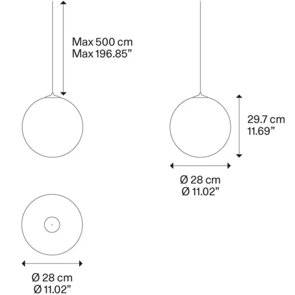 glazen_hanglamp_random_so_1.webp Store Straluma Glazen hanglamp Random Solo frosted wit 28 cm