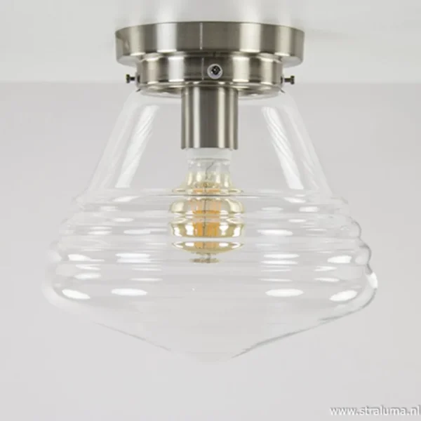 Best Straluma Glazen plafondlamp helder Art Deco