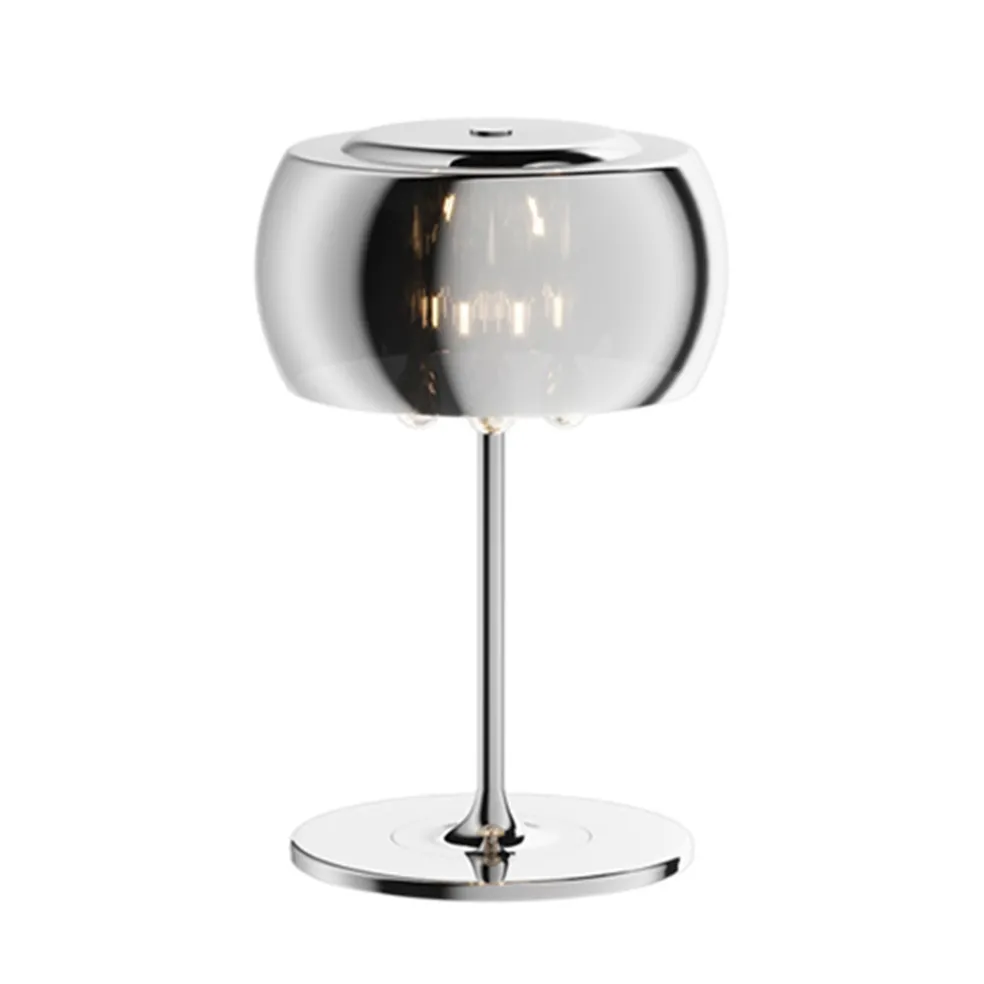Fashion Straluma Glazen tafellamp Pearl met chroom