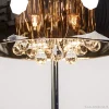 Fashion Straluma Glazen tafellamp Pearl met chroom