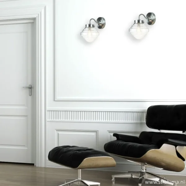 Best Sale Straluma Glazen wandlamp met staal Deco
