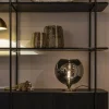 Online Straluma Globe tafellamp smoke/titanium met gouden voet