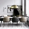 Online Straluma Grote design hanglamp koepel mat goud met zwart 90 cm