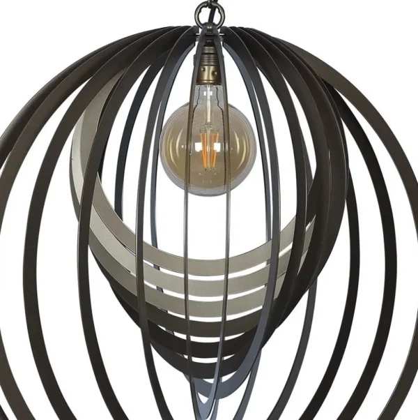 Best Sale Straluma Grote design hanglamp ringen platinum 80 cm