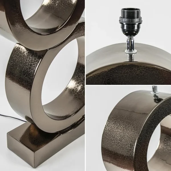 grote_design_lampvoet_cir_3.webp Shop Straluma Grote design lampvoet Circles brons exclusief kap