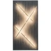 Online Straluma Grote design wandlamp met gouden kapjes