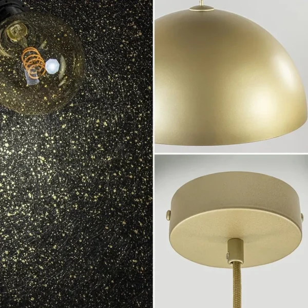 grote_hanglamp_koepel_mat_2.webp Sale Straluma Grote hanglamp koepel mat goud met zwart 70 cm