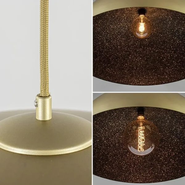 grote_hanglamp_koepel_mat_3.webp Sale Straluma Grote hanglamp koepel mat goud met zwart 70 cm