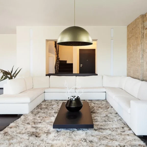 grote_hanglamp_koepel_mat_4.webp Sale Straluma Grote hanglamp koepel mat goud met zwart 70 cm