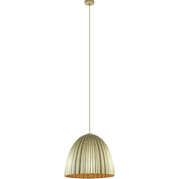 Flash Sale Straluma Grote hanglamp mat goud met relief 50 cm