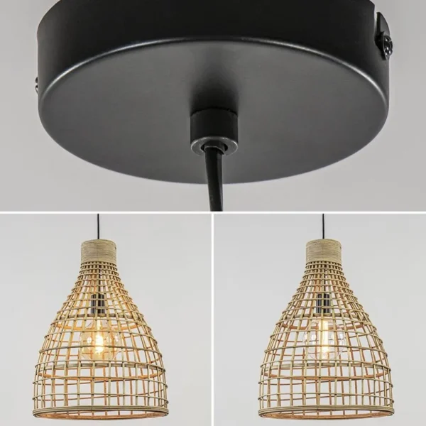 Best Straluma Grote hanglamp Puerto rotan naturel Light and Light