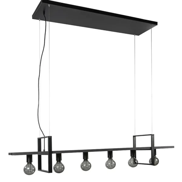 grote_hanglamp_zwart_fram_0.webp Cheap Straluma Grote hanglamp zwart frame met houten planken