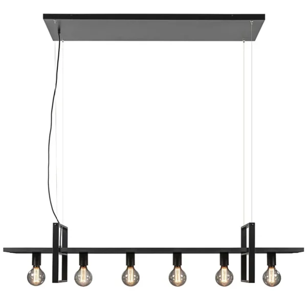 grote_hanglamp_zwart_fram_1.webp Cheap Straluma Grote hanglamp zwart frame met houten planken