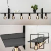 grote_hanglamp_zwart_fram_2.webp Cheap Straluma Grote hanglamp zwart frame met houten planken